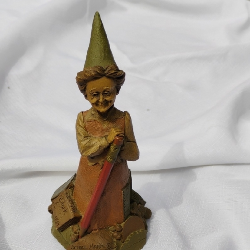 Tom Clarke Gnome, Woman Teacher Gnome, Adorable Gift For Teacher, Marm